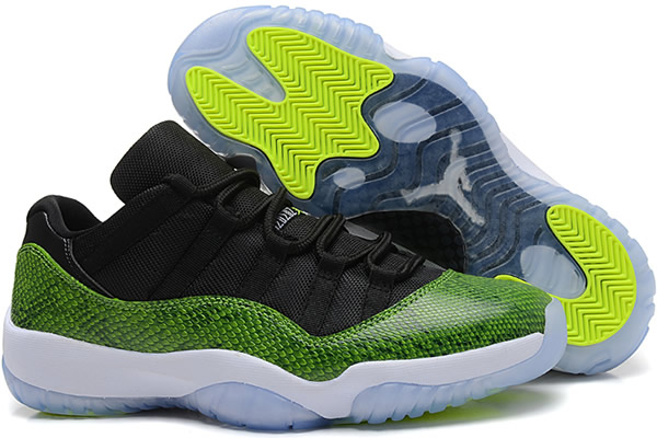 Jordan 11 Low Black/Green